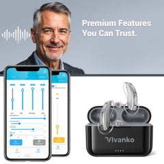 Harmony RIC Digital Hearing Aids – Rechargeable, 16-Channel, Bluetooth App Control