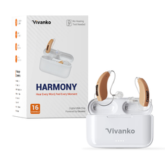 Harmony RIC Digital Hearing Aids – Rechargeable, 16-Channel, Bluetooth App Control