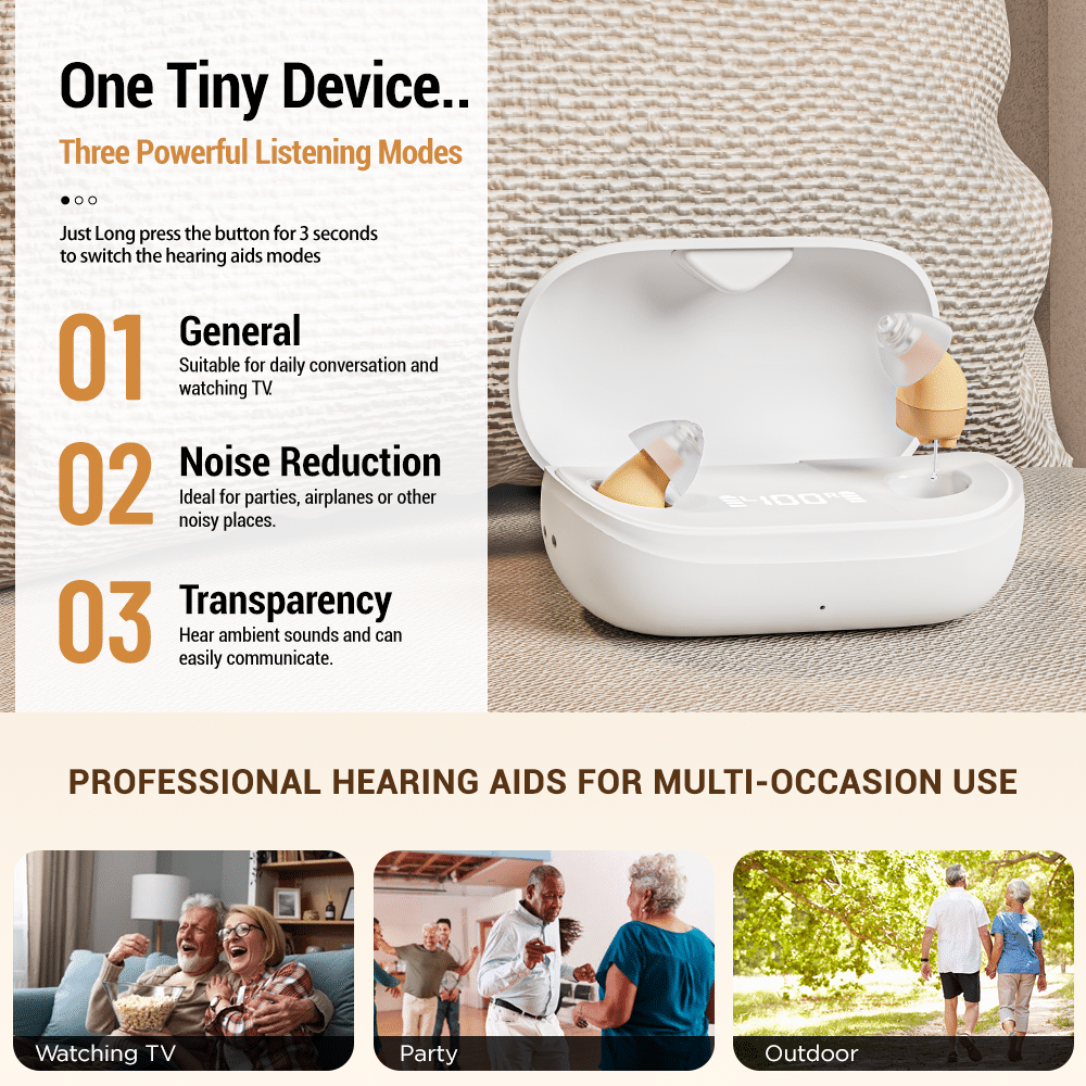 Minitone – Rechargeable CIC Hearing Aids