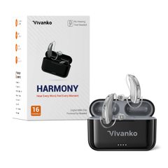 Harmony RIC Digital Hearing Aids – Rechargeable, 16-Channel, Bluetooth App Control